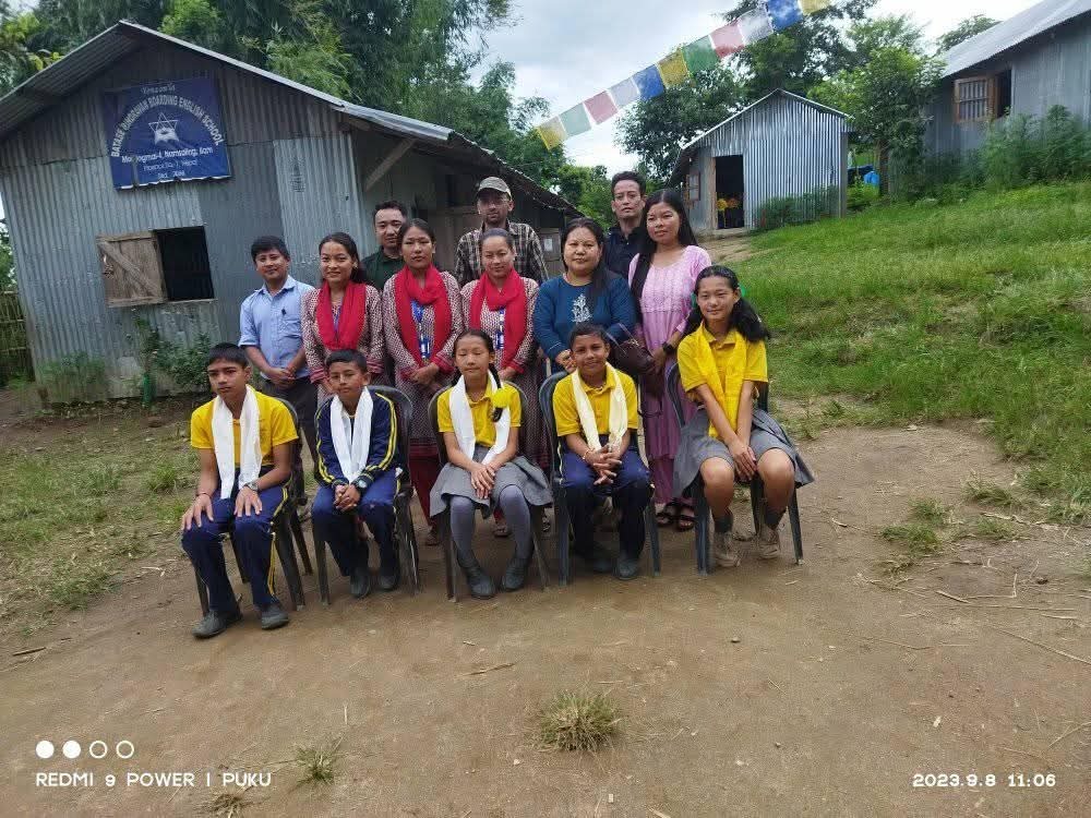 Batase Brindavan English Boarding School Real Building & Staff